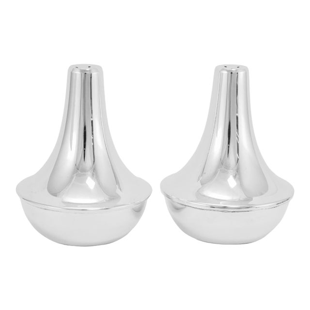 Vintage Reed & Barton Sterling Silver Salt & Pepper Shakers Flatware Set For Sale