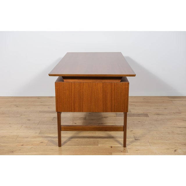 Mid-Century Freestanding Teak Desk, 1960s For Sale - Image 9 of 18