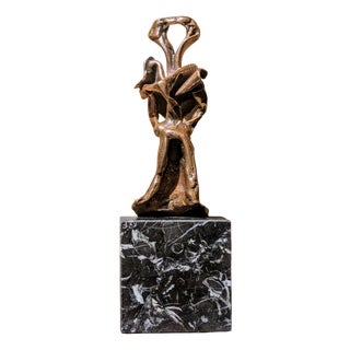 Salvador Dali, The Key, 1970, Bronze & Marble For Sale