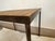 Vintage Industrial Metal Accent Table With Slatted Wooden Top For Sale - Image 11 of 14