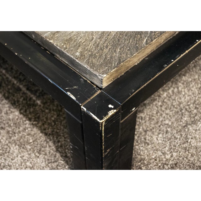 Italian Iron & Slate Coffee Tables from Urano Palma, 1970s, Set of 3 For Sale - Image 9 of 12