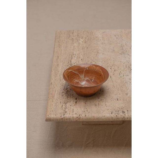 Architectural Rectangular Travertine Coffee Table, 1970s For Sale - Image 11 of 14