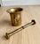 Mid 19th Century Antique 19th-Century Austrian Heavy-Cast Brass Mortar and Pestle For Sale - Image 5 of 7