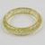 Contemporary Lucite Bracelet Bangle Yellow Lemon with Silver Metallic Thread Inclusions For Sale - Image 3 of 7