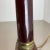 Modernist Italian Red Catalina and Brass Tube Table Light, 1960s For Sale - Image 16 of 18