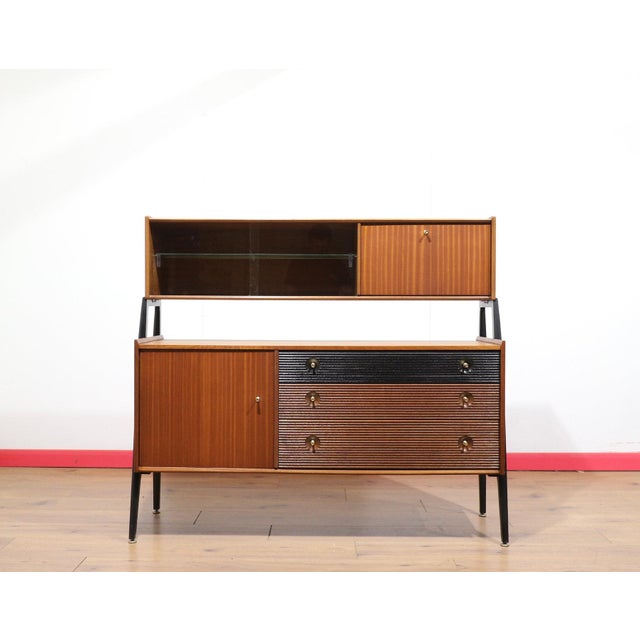 Mid-Century Modern Mid Century Modern Vintage Teak Afromosia Credenza Buffet by Nathan Danish Style For Sale - Image 3 of 14