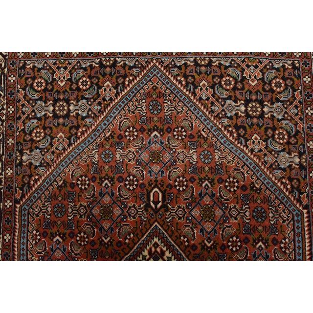 Textile Fine Bidjar Rug 2’10” X 4’11” Red Wool Traditional Hand-Knotted Carpet For Sale - Image 7 of 12