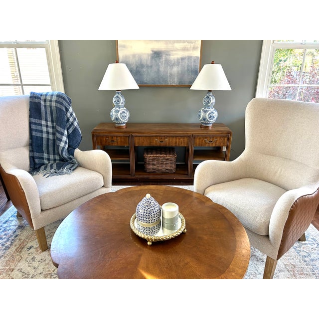 Drexel Heritage Accolade Campaign Console Table – Vintage Sideboard, Sofa Table, or Entryway Console For Sale - Image 12 of 12