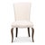 Louis XV Dining Chairs in Cream with Dark Brown Legs, Sets of 2 For Sale - Image 4 of 12