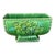 Vintage McCoy Usa Green Grapevine Planter, Footed Rectangular Jardiniere For Sale