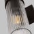 Black Chapman & Myers by Visual Comfort Studio Geneva 1-Light Bath Vanity Sconce in Aged Iron For Sale - Image 8 of 9