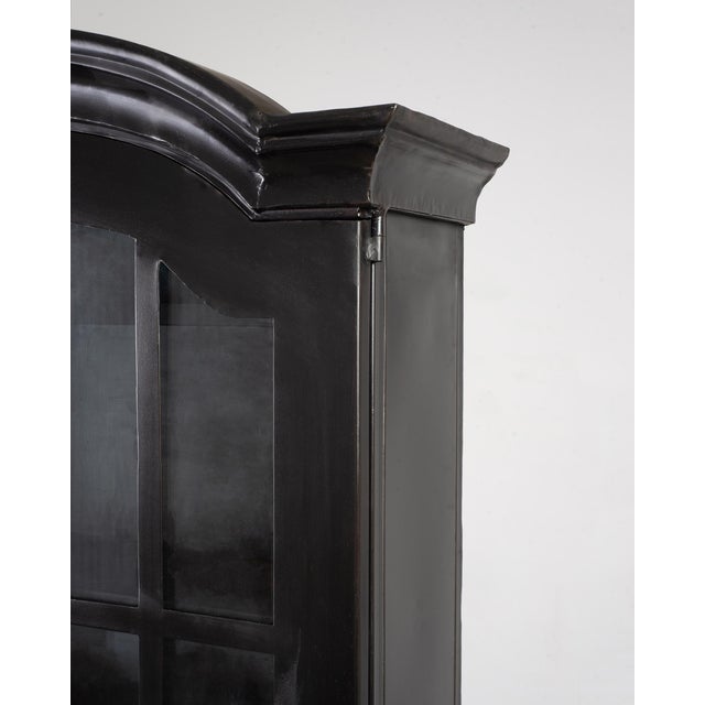 Industrial Style Iron Gunmetal Finish Secretary Cabinet 8.5 Ft. For Sale - Image 11 of 18