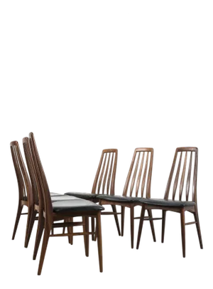Eva Chairs by Niels Koefoed, Set of 6