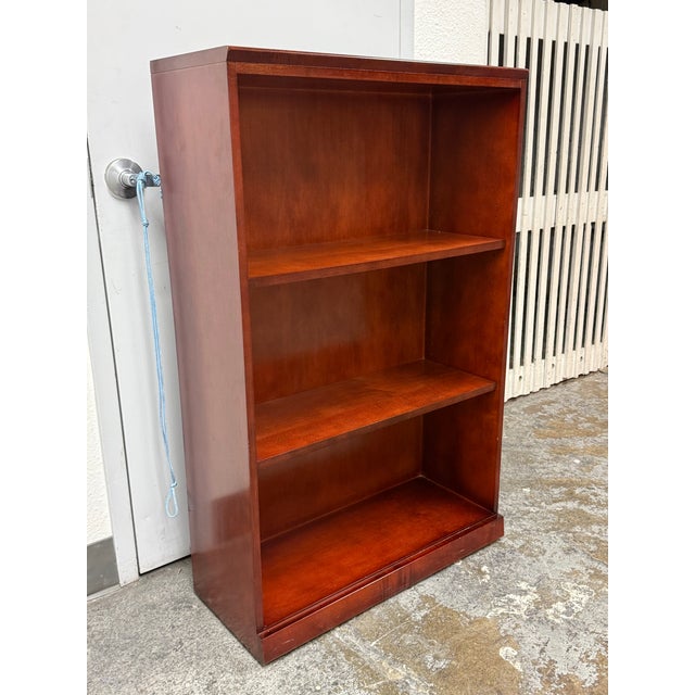 Transitional Transitional Cherry Stain Bookcase For Sale - Image 3 of 12