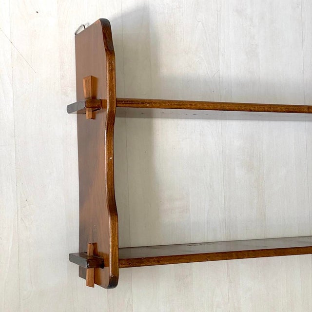 Wood Vintage Wall Shelf, 1950s For Sale - Image 7 of 8
