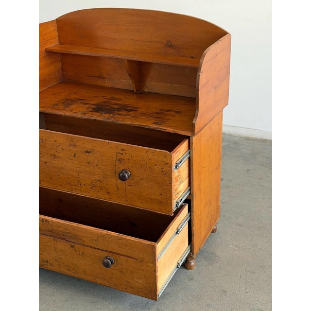 Vintage Patinated Wood Chest of Drawers For Sale In Los Angeles - Image 6 of 12