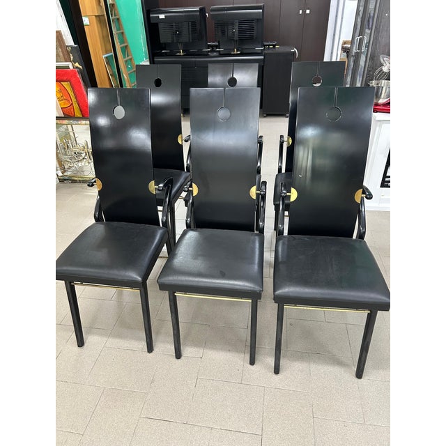 Chairs by Pierre Cardin, 1980s, Set of 6 For Sale - Image 10 of 15