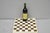 Vintage Italian Mid Century Modern Mosaic Brown Marble Stone Chess Game Checkerboard. Circa Late 20th Century....