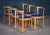 Set of six Rud Thygesen & Johnny Sørensen 8000 Series stackable chairs, crafted in solid beechwood. Designed with both...