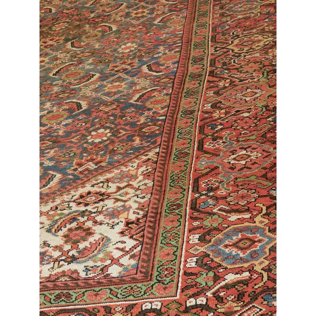 Antique Hand-Knotted Persian Sultan Abad Rug. 8'10"x 13' For Sale In Los Angeles - Image 6 of 18