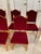 Mid-Century Modern Set of 6 1970s Danish Oak Dining Chairs - Style of Henning Kjærnulf - Original Red Mohair For Sale - Image 3 of 18