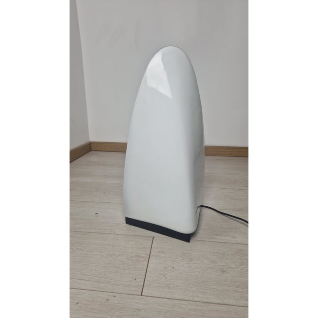 1960s Table Lamp in Iron and Milk Glass from Mazzega Murano, 1960s For Sale - Image 5 of 11