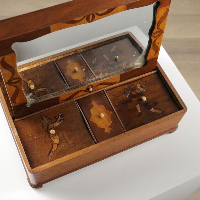 Brown Travel Box in Walnut For Sale - Image 8 of 15