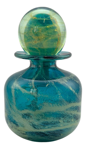 Modern Glass Perfume Bottle by Michael Harris for Mdina, 1970s