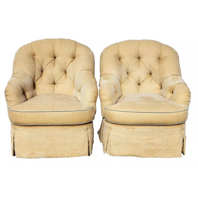 Century Furniture Set of 4 Club Chairs English Oversized by Century Furniture For Sale - Image 4 of 12
