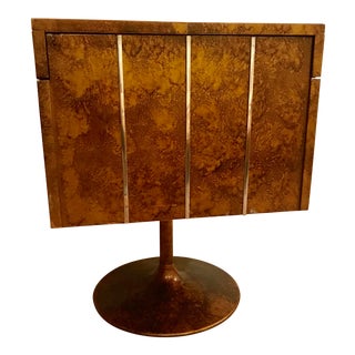 Lane Modern Lacquered Folding Cube Cabinet Bar For Sale