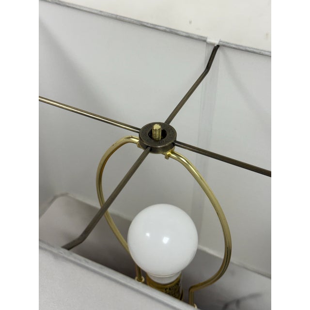 Restoration Hardware Restoration Hardware Clarke Gilt Gold Table Lamps, Pair For Sale - Image 4 of 12