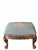 For sale is a very nice elegant vintage carved wood foot stool with a needlepoint top