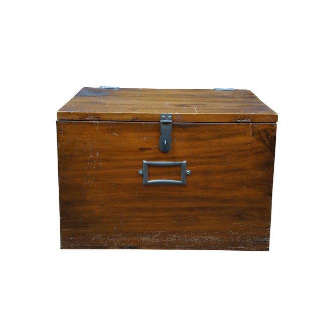 Vintage Rustic Philippines Pine Filing Box File Cabinet Chest With ...