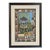 Indo-Persian Gouache Vintage Painting on Silk, Framed For Sale
