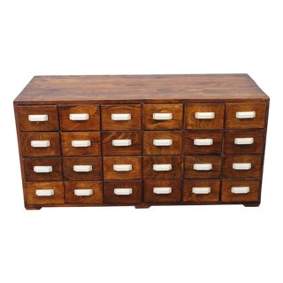 Czechoslovak Industrial Bank Drawer Cabinet, 1940s For Sale