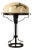 Early 20th Century Swedish Arts and Crafts Hammered Iron Table Lamp For Sale