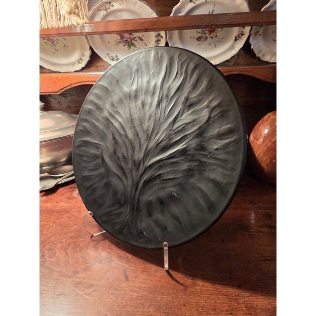 1980s Lalique Algues Tree of Life Platter For Sale - Image 5 of 6