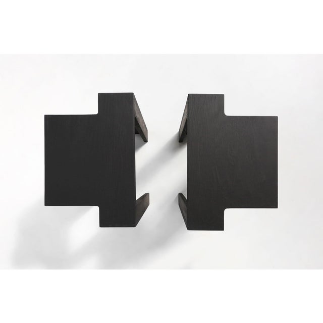 Black Stackable Stool from Bram Vanderbeke, Belgium, 2010s For Sale - Image 15 of 18