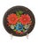 This vintage Mexican batea wooden tray bowl boasts an intricate floral design that showcases the country's rich culture....