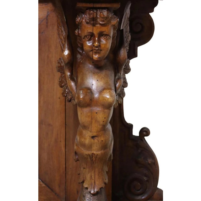 19th Century 1800's Antique Talian Renaissance Revival, Mirrored Jardinere For Sale - Image 5 of 6