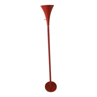 Mid-Century Laurel Torchiere Floor Lamp For Sale