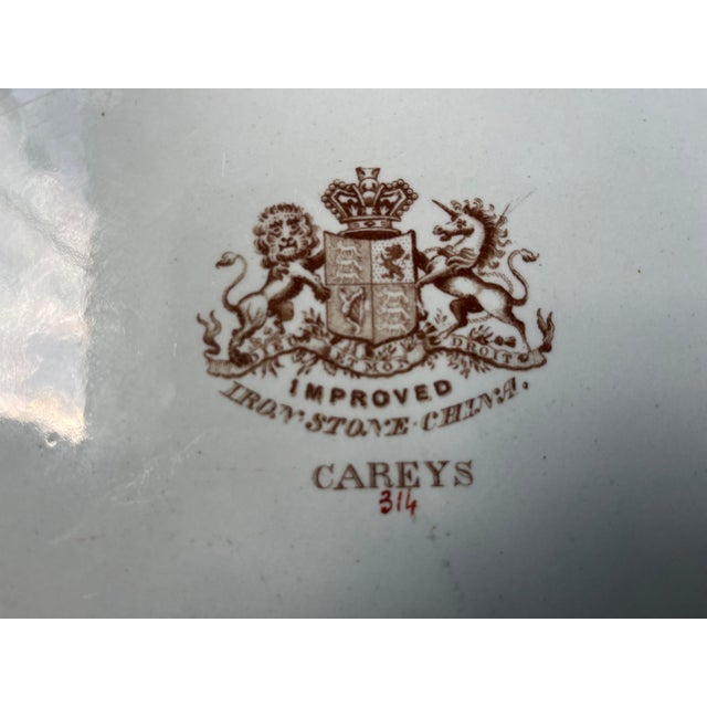 Up for sale is a stunning, highly collectible mid-19th-century English Gaudy Ironstone platter manufactured by Thomas &...