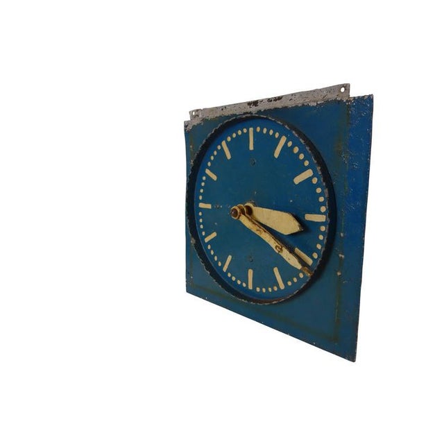 Mid-Century Modern Double-Sided Clock Teaching Aid For Sale - Image 3 of 9