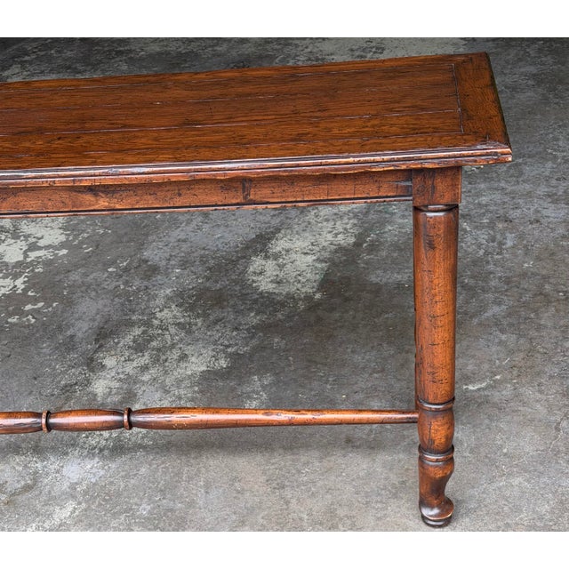 Guy Chaddock Melrose Collection Country English Plank-Top Console Table For Sale - Image 9 of 12