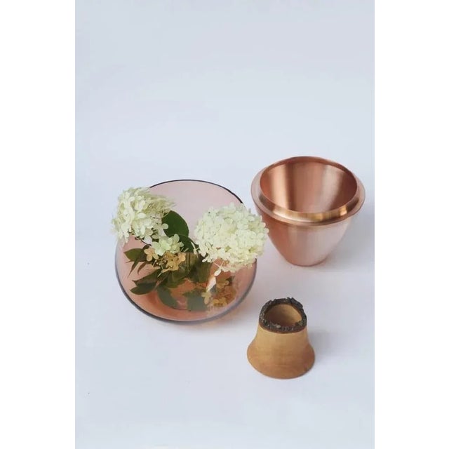 Contemporary Peach India Vase by Pia Wüstenberg For Sale - Image 3 of 9