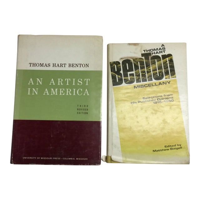 1968 and 1971 Vintage Thomas Hart Benton Books - Set of 2 For Sale