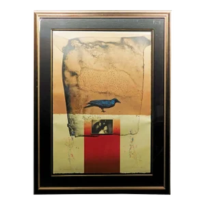 1980s Frank Howell Wounded Knee Woman Original Color Lithograph