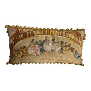 Aubusson French 1800 Pillow For Sale