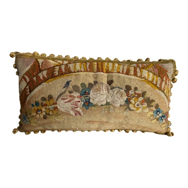 Aubusson French 1800 Pillow For Sale