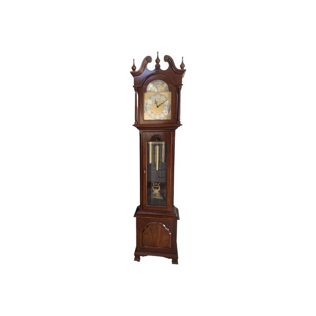 Late 20th Century Ethan Allen Grandfather Clock Chairish